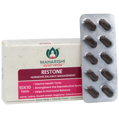Рестон / Restone - ослабление ПМС, восстановление цикла, омоложение - Махариши Аюрведа - 100 таб