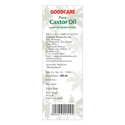 Касторовое масло Гудкер Бадьянатх Индия / Castor Oil Baidyanath, Good Care, 100 мл