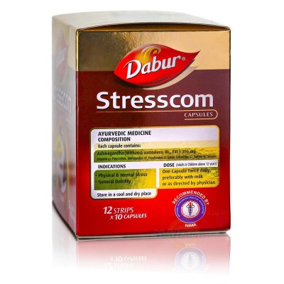 Стресском (Ашваганда) / Stresscom - Дабур - 120 капсул
