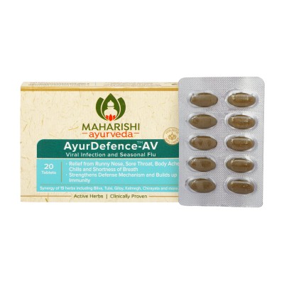 Аюрдефенс / AyurDefence – при вірусній інфекції, грипі та застуді – Махаріші Аюрведа – 20 таб.