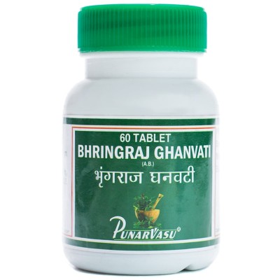 Брингарадж гханвати / Bhringraj ghanvati - стимуляция роста волос - Пунарвасу - 60 таб
