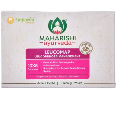 Лейкомап / Leucomap - поліпшення жіночого здоровя, усунення молочниці - Махаріши Аюрведа- 60 капсул