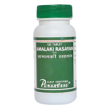Амалаки расаяна экстракт / Amalaki rasayana - повышение иммунитета, омоложение, витамин С - Пунарвасу - 120 таб