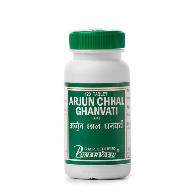 Арджуна екстракт / Arjun chhal ghanvati - тонік для серцевого мяза - Пунарвасу - 120 таб