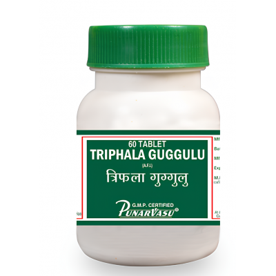 Трифала гуггул / Triphala guggulu - Пунарвасу - 60 таб