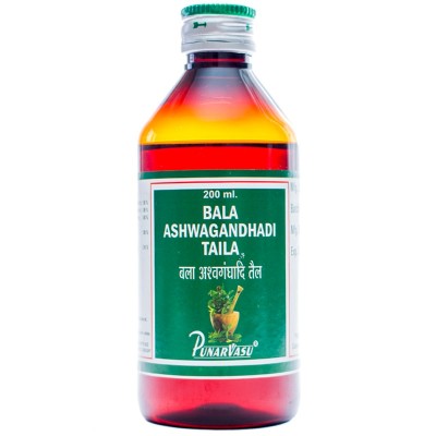 Бала ашваганда таил / Bala ashwagandhadi taila - увеличение жизненной энергии, омоложение - Пунарвасу - 200 мл