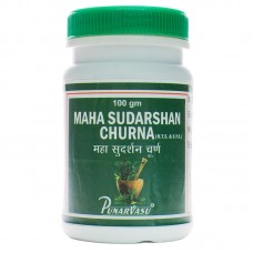 Махасударшан чурна / Maha sudarshan churna - грипп, простуда, температура, желчнокаменная болезнь - Пунарвасу - 100 гр