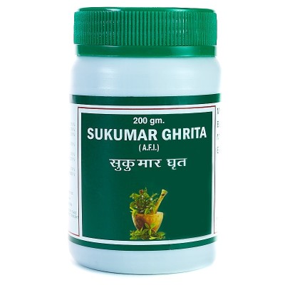 Сукумара грита / Sukumar ghrita - менструальні розлади, гормональний дисбаланс, грижа, кольки, запор - Пунарвасу - 200 гр