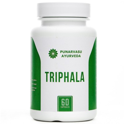 Трифала / Triphala - очищение, омоложение организма - Пунарвасу - 60 капсул