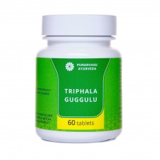 Трифала гуггул / Triphala guggulu - очищення від токсинів, атеросклероз, варикоз, геморой, камені в жовчному міхурі - Пунарвасу - 60 таб