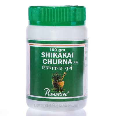 Шикакай чурна / Shikakai churna - для миття і зміцнення волосся, від лупи - Пунарвасу - 100 гр
