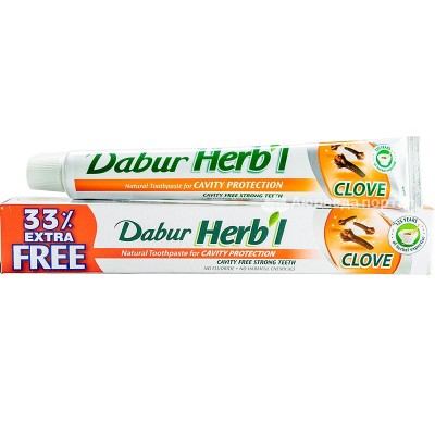 Зубна паста Гвоздика Дабур Хербал / Clove Dabur Herbal - 100 гр.