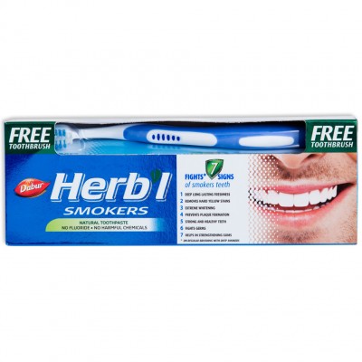 Зубна паста для курців відбілююча / Smokers Herbal - Дабур - 150 гр.
